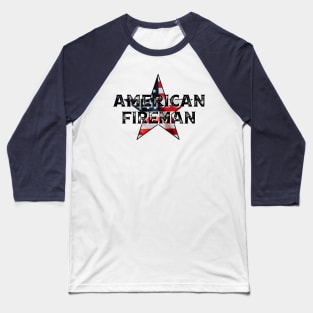 American Fireman Baseball T-Shirt